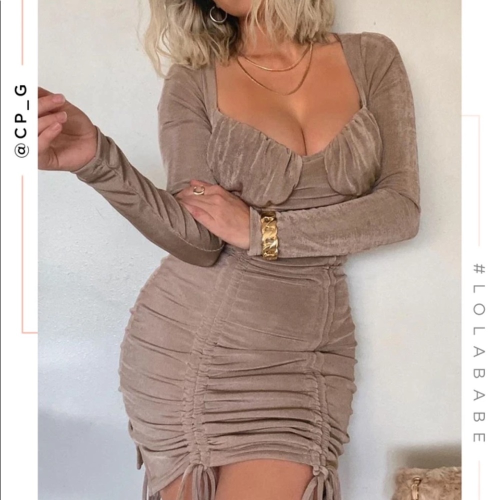 Seductive love dress in nude